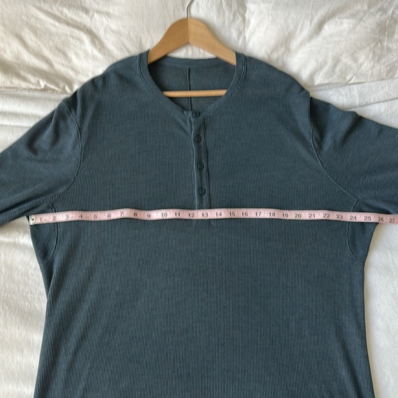 LIKE NEW! Lululemon Shift Stitch Henley *Teal - Picture 15 of 16